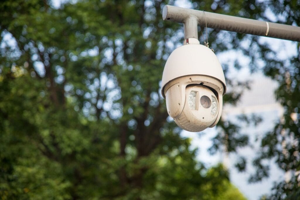 security camera urban video
